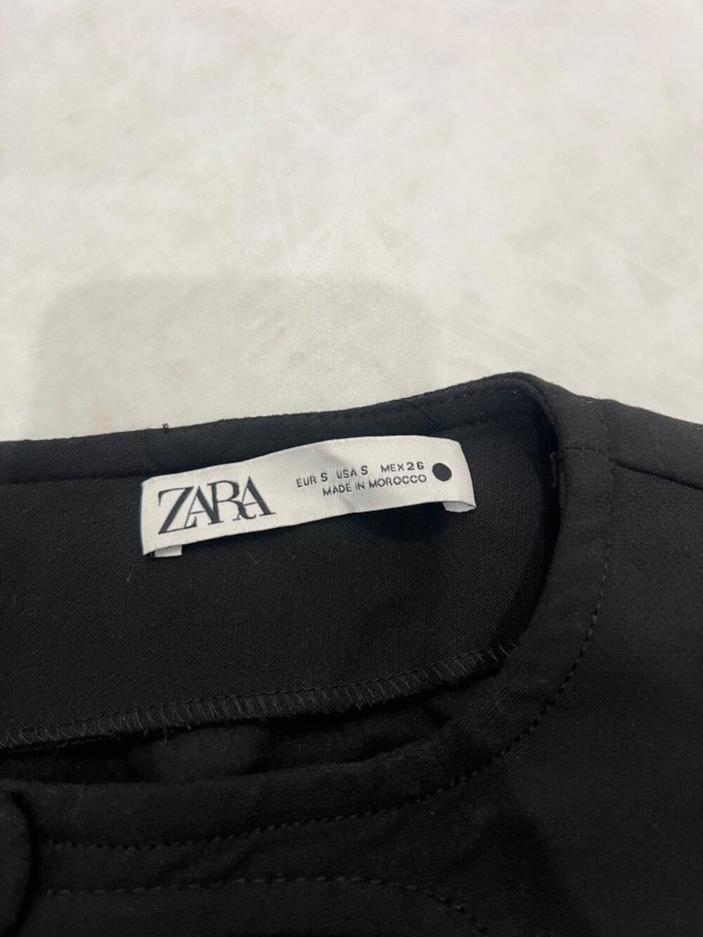 Zara Black Cut-Out Peekaboo Front Mini Dress Size S - Picture 5 of 6